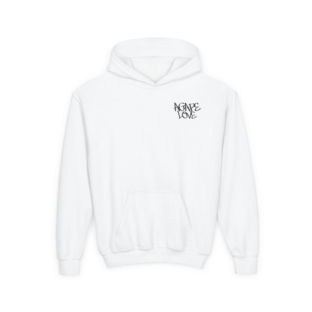 Youth Hoodie - "Agape Love" Angel Wings Pullover
